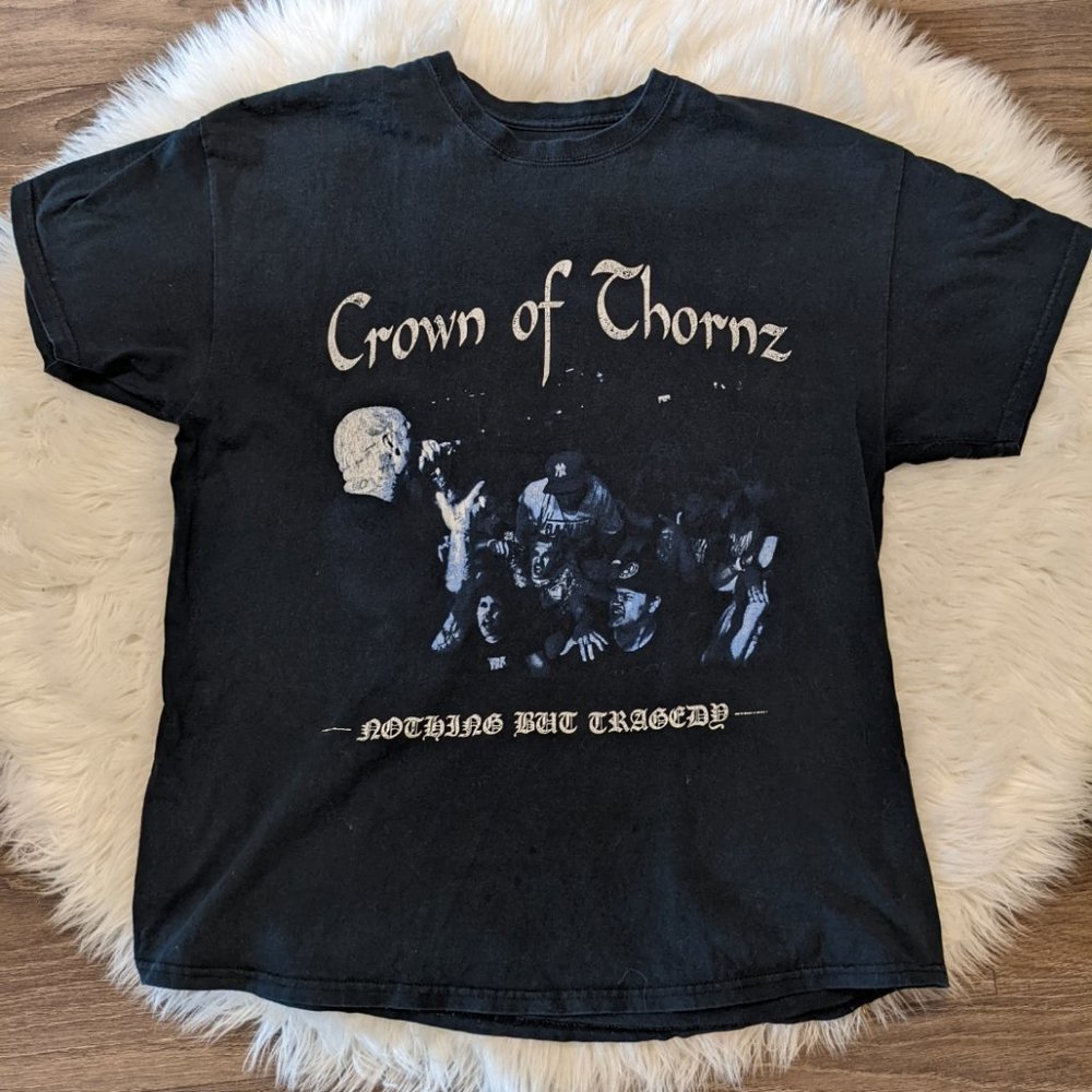 Crown Of Thornz - Mens XL Black T Shirt - New York Hardcore